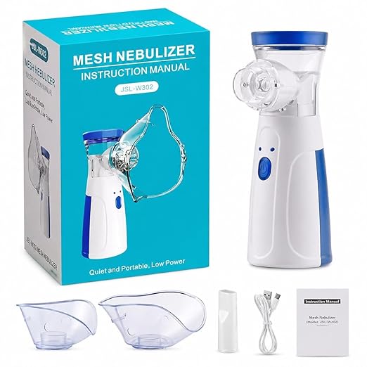 Portable Nebulizer for Adults & Kids, Steam Vaporizer for Home & Travel, Wireless Vaporizer Machine With Respiratory Mask